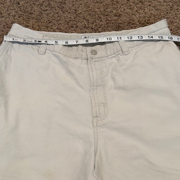 Columbia Men’s 7" Inseam Cotton Cargo Shorts - Tan Khaki - Size 34 - Picture 10 of 15